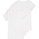 4 Pack Zenana Women's Basic V-Neck T-Shirts