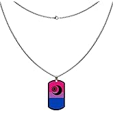 LAMIBEE LGBTQIA+ Rainbow Pendant Necklace, Reflects Pride Colors for Lesbian, Gay, Bisexual, Transgender, Non-Binary, and More, Adjustable Sun Catcher Design