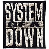 System of a Down heavy metal punk rock band Iron On Patches Silver # WITH FREE GIFT
