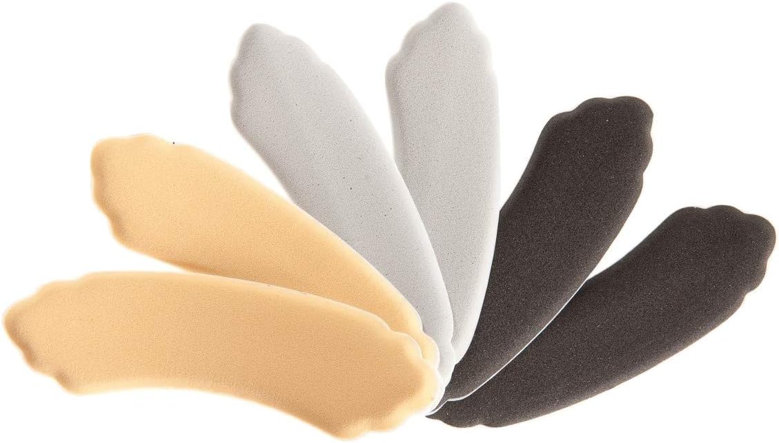 Heavenly Heelz by Foot Petals - Back of Heel Cushion Pads for Shoes - Triple Combo Pack, Black, Buttercup, Silver
