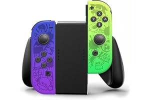 PERZOMIDO Portable Grip Handle Bracket Support Holder, Comfort Joycon Grip for Nintendo Switch (Black)