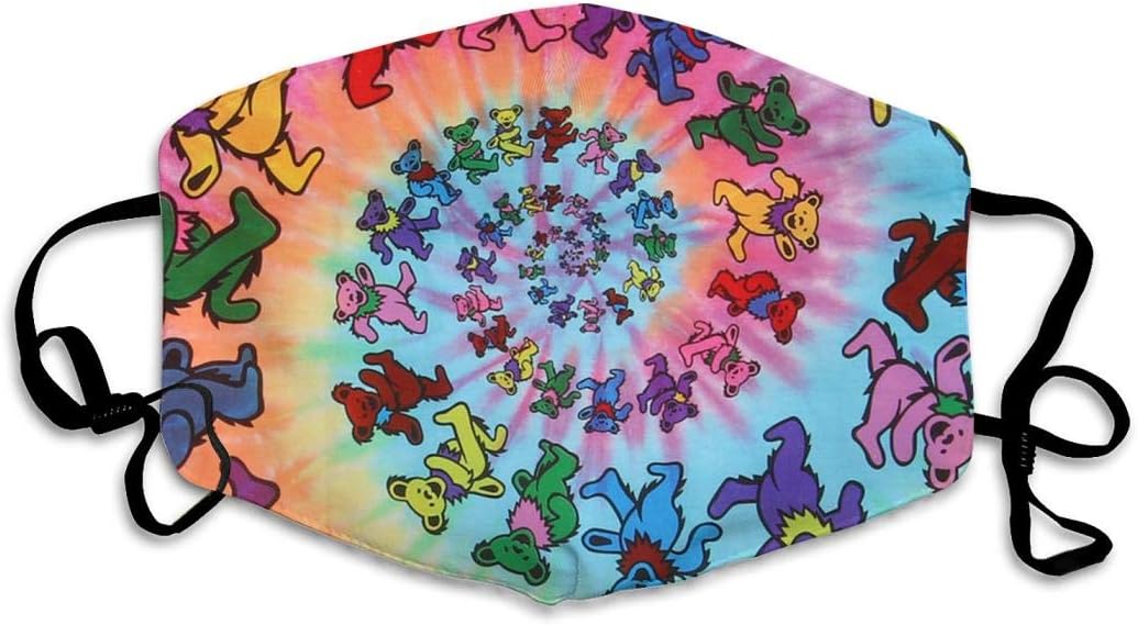 XIBADA T&ie D&ye G&rateful D&ead D&ancing B&Ears Dust Mouth Mask