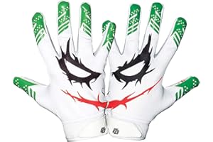 Essential Wear Football Gloves Men - Youth & Adult White Football Gloves - Performance Enhancer Receiver Gloves with Super Tacky Grip for Ultimate Experience - Adult & Youth Sizes