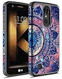 LG K20 V Case, LG K20 Plus Case, LG LV5 Case, Hasting [Drop Protection] Dual Layer Graphic Designed Shockproof Hard Hybird Slim Defender Armor Protector Cover for LG K20 (Mandala)