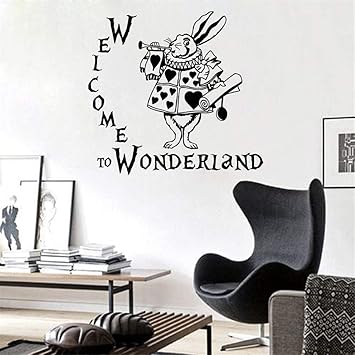Amazon Com Wall Decal Alice In Wonderland Mural Cheshire