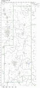Amazon.com: Sunflower County, Mississippi MS ZIP Code Map Not Laminated