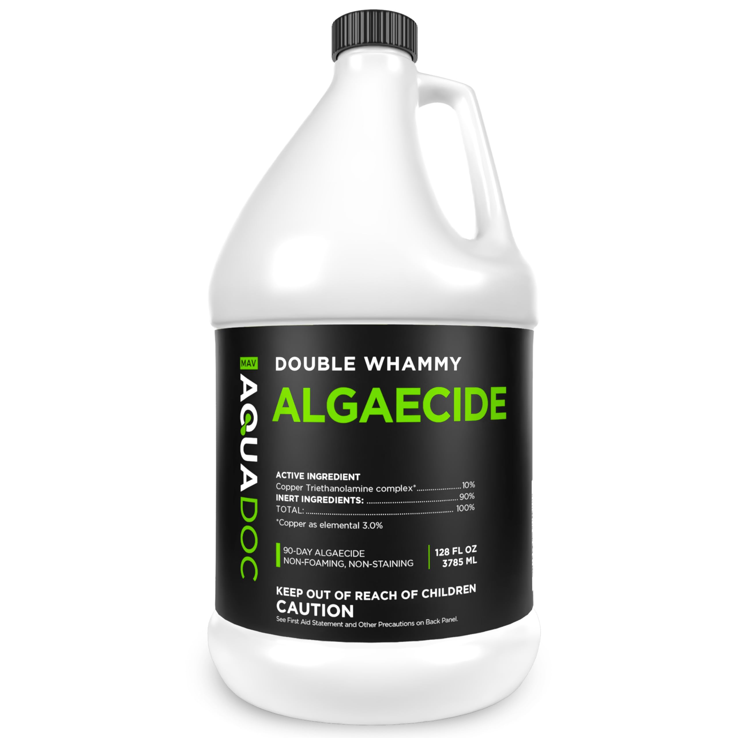 Photo 1 of Copper Pool Algaecide for Swimming Pools - 128 oz - 90 Day Algaecide for Inground & Above Ground Pools, Helps Prevent & Remove Green, Mustard, Blue, Black Algae - AquaDoc
