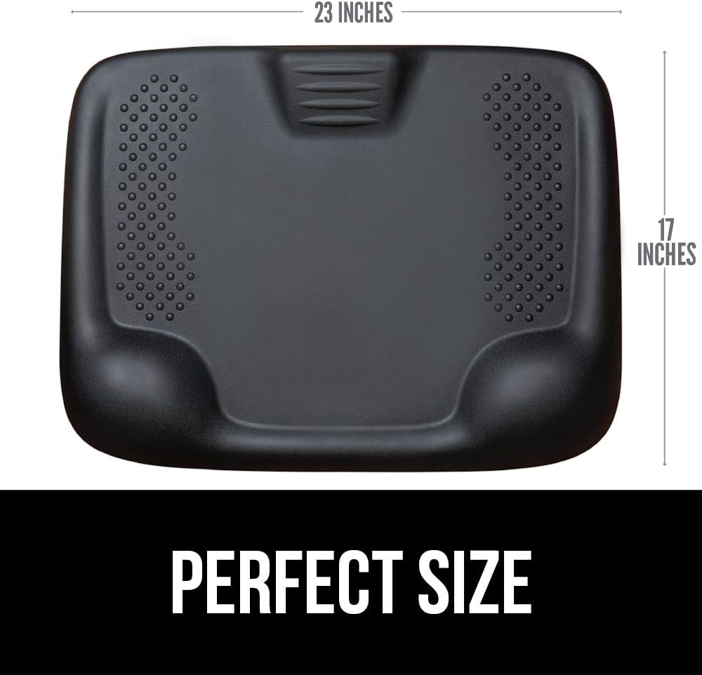 KANGAROO Original Premium Anti-Fatigue Active Comfort Mat, Varied Terrain Acupressure Massage, Ergonomic Floor Mats, Kitchen, Home, Work, Office, Stand Up Desk, Long Periods of Standing, Black: Kitchen & Dining