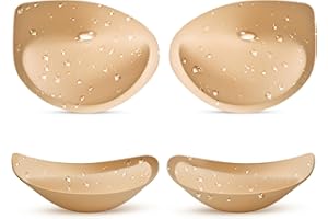 KSang Wateproof Super Thick Bathing Suit Inserts - 2 Pairs Push Up Bra Pads Inserts Add 1-2 Cups Swimsuit Breast Enhancer for