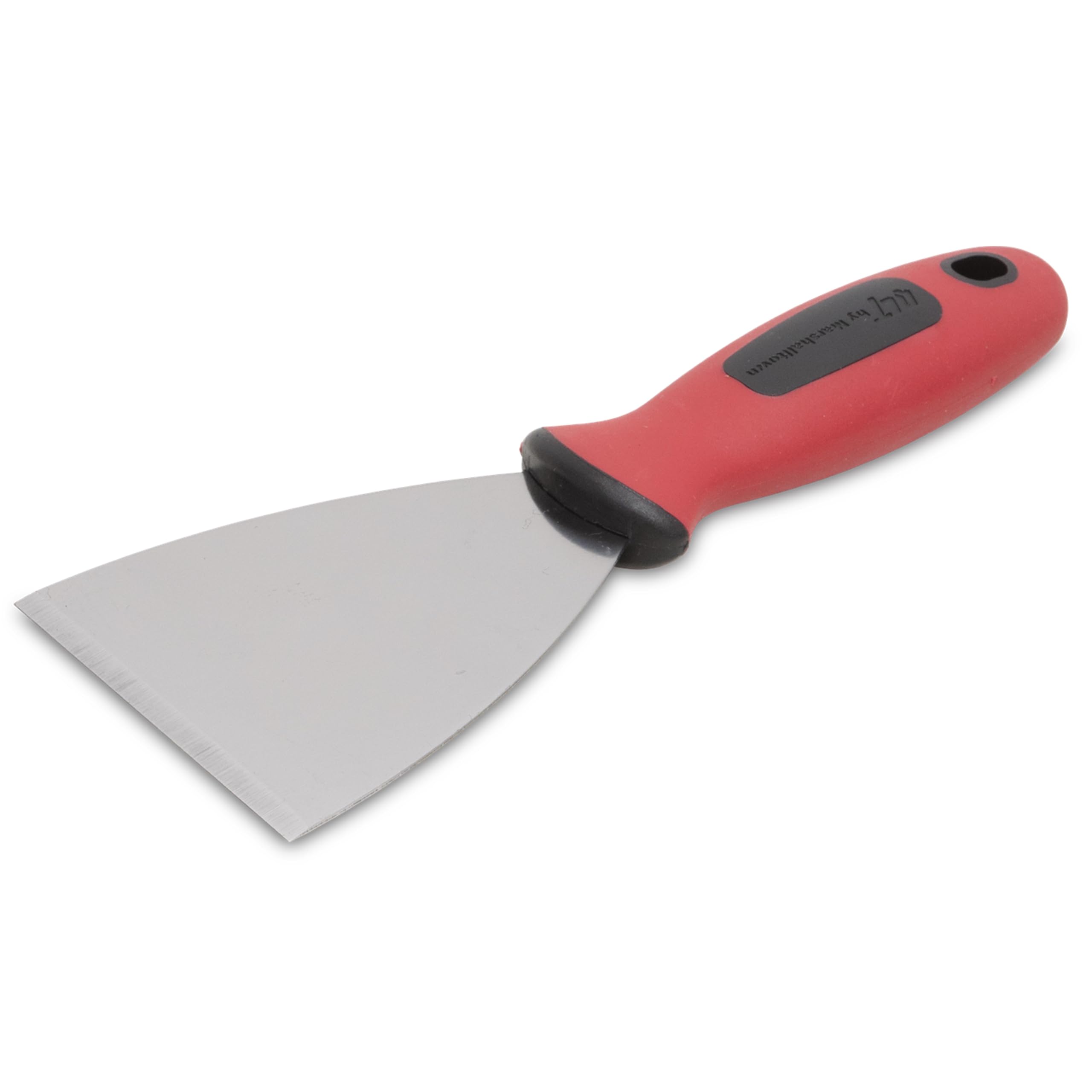 Rigid Scraper - Soft Grip Handle - Wide End, Carbon Steel, 76 mm