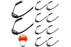 Cosblank 10 Pcs Universal Hard Hat Chin Strap with Chin Cup Elastic Helmet Strap Multi Point Adjustment Hard Hat Accessories Replacement for Construction Worker Guard Protection (Black)