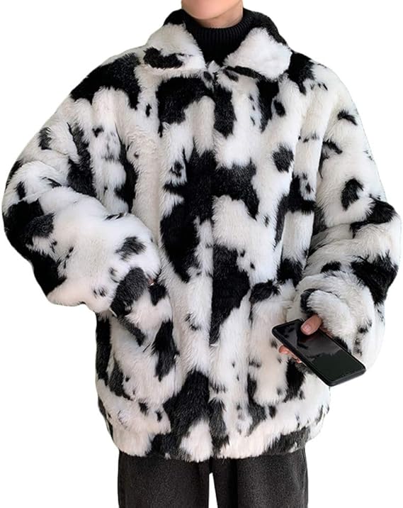 Amazon Zhongjue ジュージェン ファーコート メンズ フェイクファー コート ショート丈 厚手 ゆったり ジャケット 防寒 カジュアル 毛皮コート ふわふわ 暖かい もこもこ アウター 冬 大きいサイズ コート ジャケット 通販