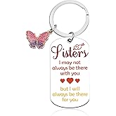 Sister Birthday Keychain Friends Moving Away Present Sisters Gifts from Sisters Graduation Gift for Bff Bestie Best Friends Keychain for Women Christmas Wedding Leaving Present for Women Friend