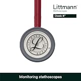 Littmann Classic III Stethoscope Burgundy Tube 27 inch 5627 Monitoring view 4