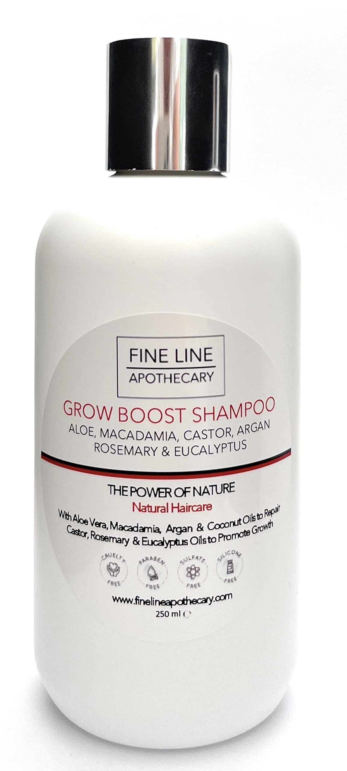 Fine Line Apothecary Nutritive Density Shampoo – 99% Natural-Origin – With Rosemary, Castor & Argan – Supports Hair Retention & Scalp Vitality – 250ml