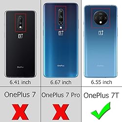 iCoverCase for OnePlus 7T Case Clear, Corner