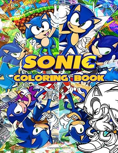 Sonic Coloring Book: Ultimate Color Wonder Sonic The Hedgehog Coloring Book Pages & Markers, Mess Free Coloring, Wonderful Gift for Kids And Adults Paperback – October 14, 2019