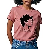 Black History Shirts Black Graphic tees for Men and Women, Magic Fashion Afro American Natural Hair Vintage Melanin T-Shirts
