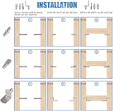 GLARKS 156Pcs Shelf Pins Kit 6 Styles 5mm Dowel 6mm Brackets Nickel view 4