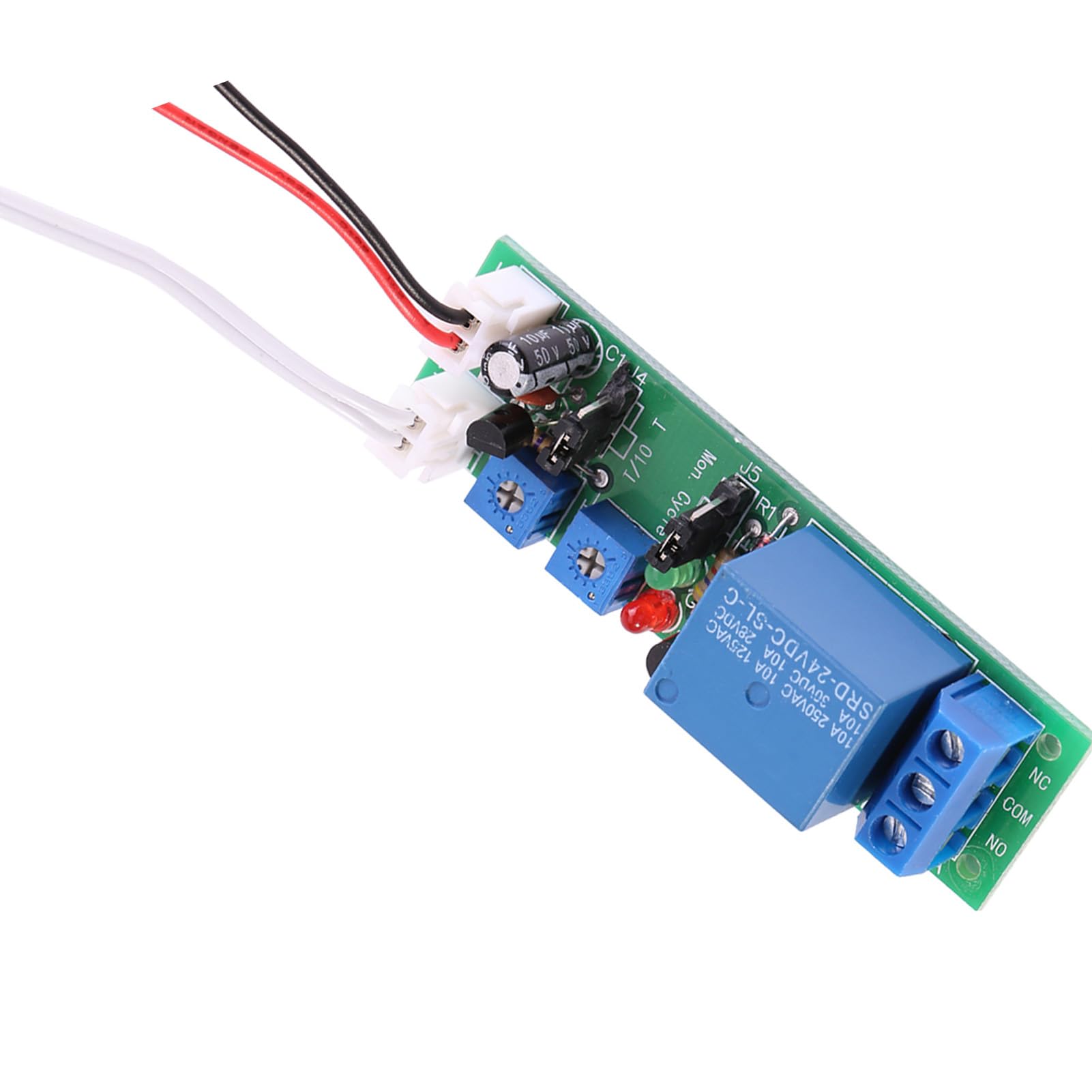 FTVOGUE Relay Module Circuit On/Off Switch Delay Board Cycle Timer for Machine Repetitive Test Circuit (DC24V,0-15min)