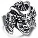 HIJONES Men's Jewelry Stainless Steel Armor Samurai Style Ring Size 11