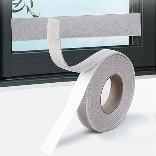 Condensation Absorbers Strip 16.4 Feet Absorbent Strips for Windows Moisture Absorbent Self Adhesive Strip Used to Absorb Moisture and Keep Dry 1.18inch *16.4ft Gray