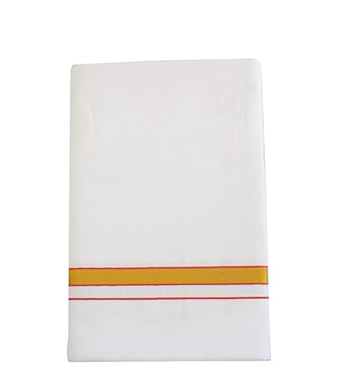 Men's Pure Cotton Dhoti(113_White_2m)
