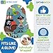 OPTHOPATCH Kids Eye Patches - Fun Boys Design - 90 + 10 Bonus Latex Free Hypoallergenic Cotton Adhesive Bandages for Amblyopia and Cross Eye - 3 Reward Chart Posters by Defined Vision