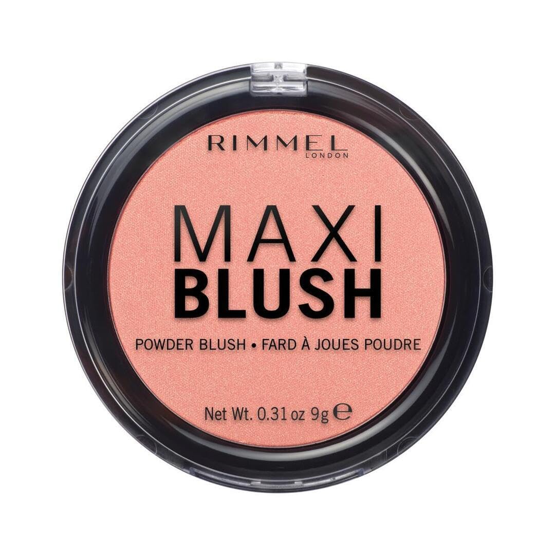 Rimmel London Maxi Blush Powder, Third Base, Long Lasting Pigmented Colour, Light Weight Formula, Easy To Blend and Buildable, 9g