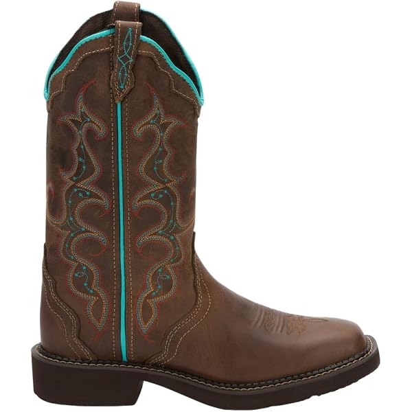 Justin Women's Rush Square Toe Boots - Waterproof Work Boots With Ortholite Comfort