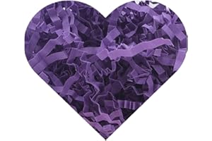 YHXKJ Crinkle Paper for Gift Box (1/2 LB) Crinkle Cut Paper Shred Filler,Shredded Paper Filler Packing Gift Wrap Easter Basket Grass Filler-Deep Purple