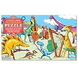 eeBoo Dinosaurs at Leisure Panoramic Floor Puzzle, 36 pieces