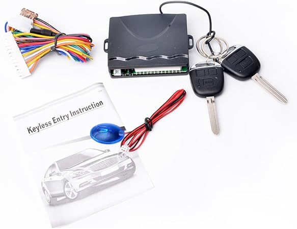 Amazon Co Jp 汎用キーレスエントリーキット キータイプ 車ダミーセキュリティled付き ｋタイプ 車 バイク
