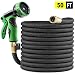 Best Quality Expandable Garden Hose 50 FT with Super Strong Latex Core, Extra Long Life Textile, No Rust Brass Connector, No Kink, No Twist, No Tangle and Newest 9 Function Spray Nozzle