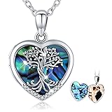Aniu Tree of Life Locket Necklace for Women