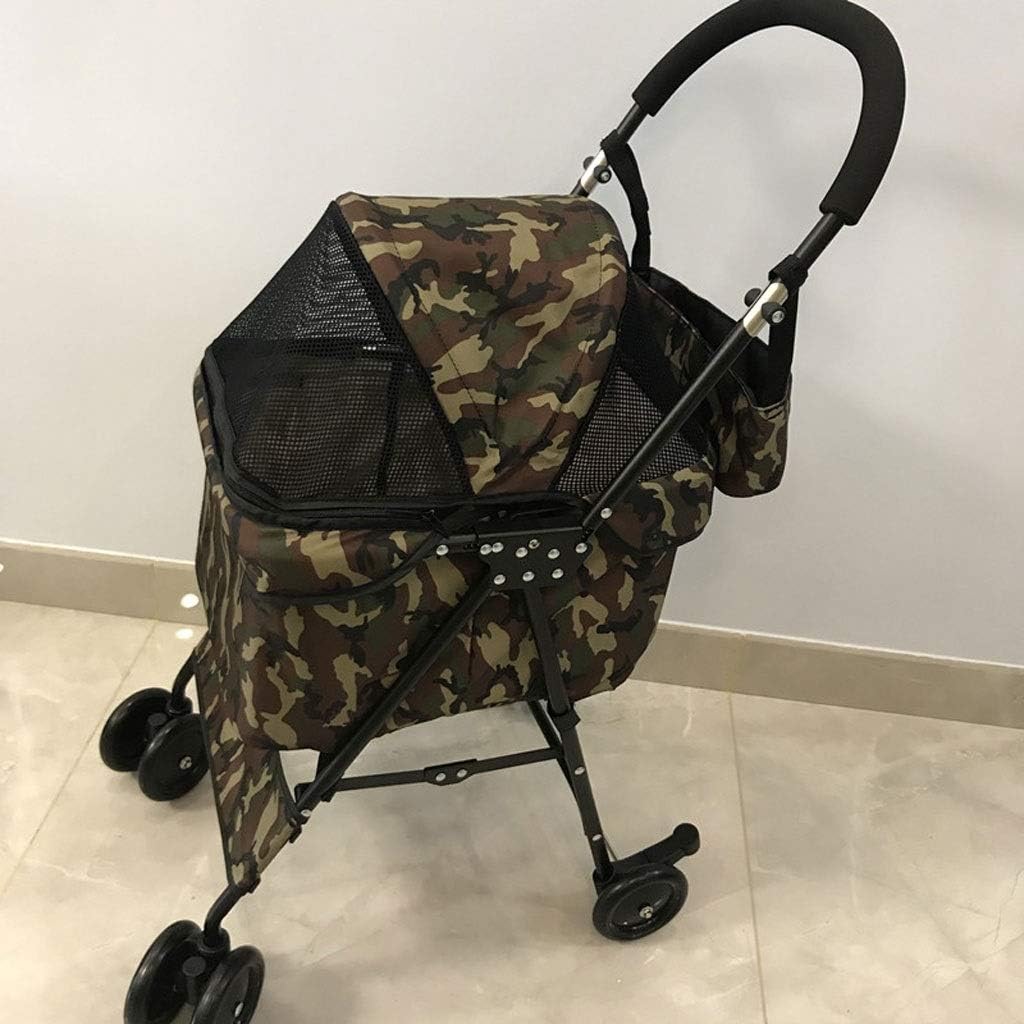 Escort 4 Wheel Pet Kinderwagen Small Medium Hunde Katzen Kitty-Becherhalter Leichte Travel System Faltbarer Buggy