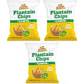 Mayte Plantain Chips Lime Flavor, Crunchy Platanitos Lim&oacute;n Snack, 3 oz / 85 g Each - 3 PACK