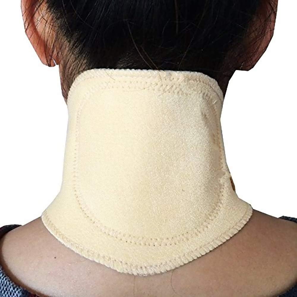 Neck Wrap Magnetic with Heat, Natural Far Infrared Heat, Plus 800 Gauss Magnets Magnetic Therapy with Tourmaline Perfect for Neck Pain Relief, Headache, Sleeping, Travel, Work, FDA Approved