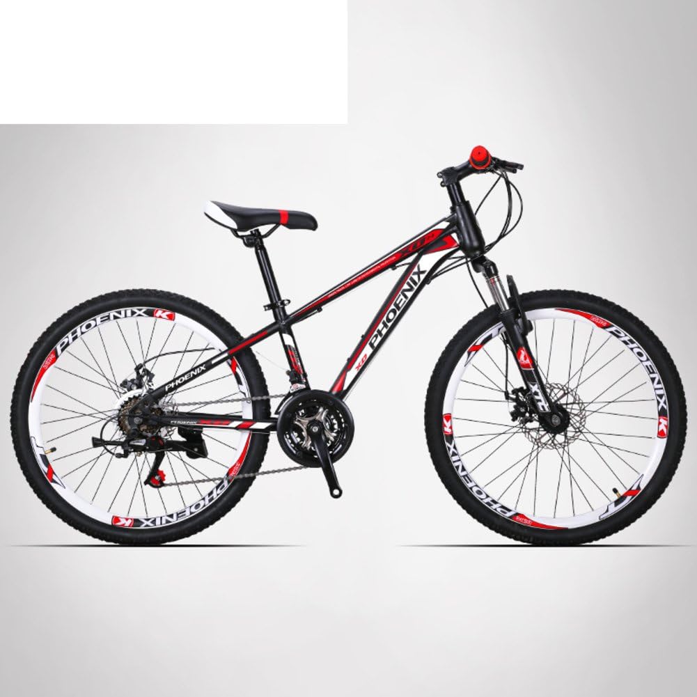 HIKING BK Travel Bike 21-Speed Folding Mountain Bike Off-Road Students Adult Men and Women Race Bike Commuter Foldable Bicycle Shimono Shifter with Aluminium Frame Disc Brake