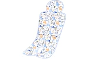 Felenny Baby Car Seat Cooler Pad Summer Chair Ice Cushion Baby Car Seat Cooler Pad Carseat and Stroller Cooling Pad for Stroller High Chair 26.8in * 13in