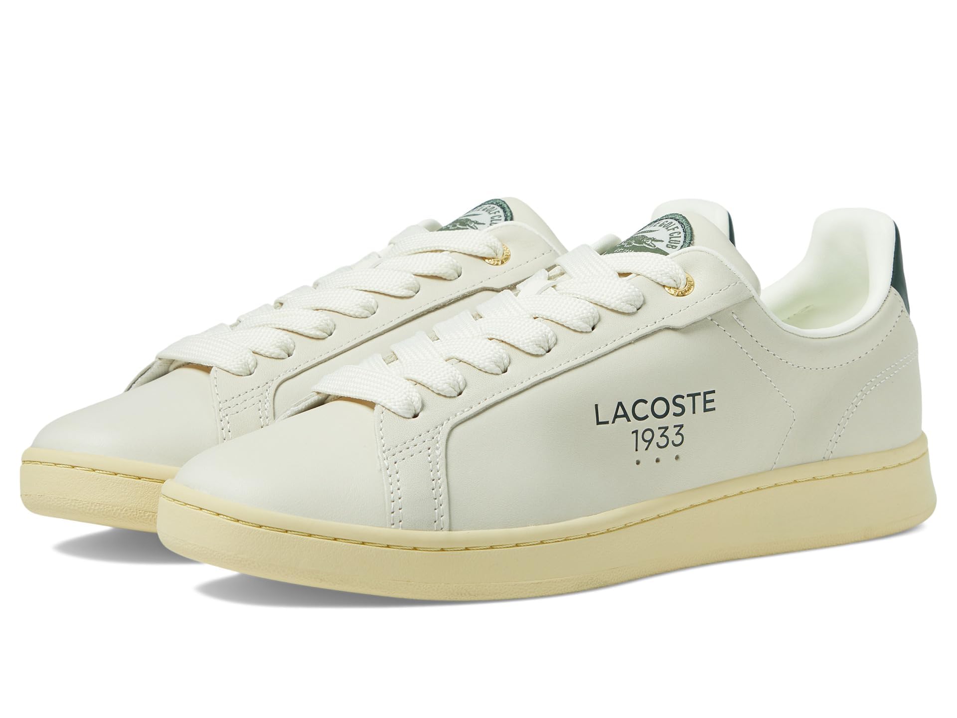 Lacoste Mens Carnaby Pro, Off Wht/Grn, 9.5