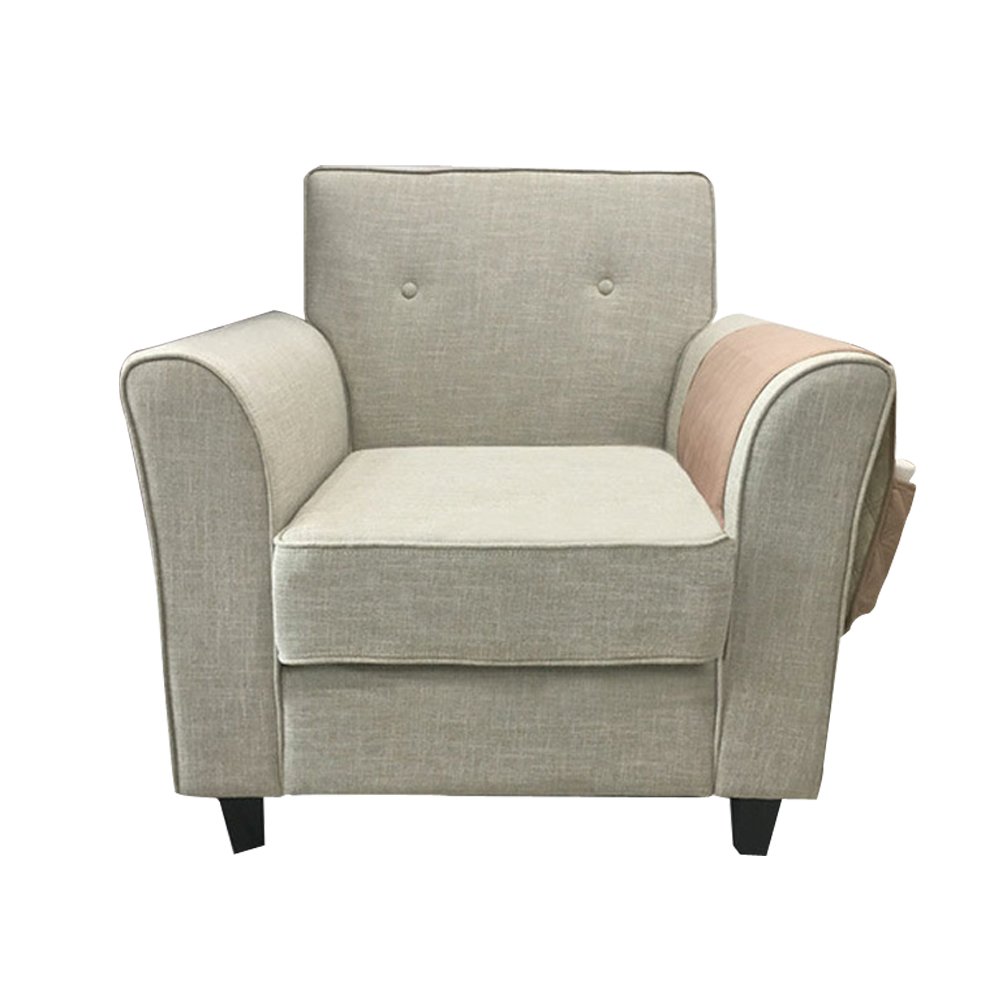 Eamay Sofa Armrest Storage Organizer Save Space Storage Bag,Fits for Phone, IPad, Books, Magazines, TV Remote Control(Beige)