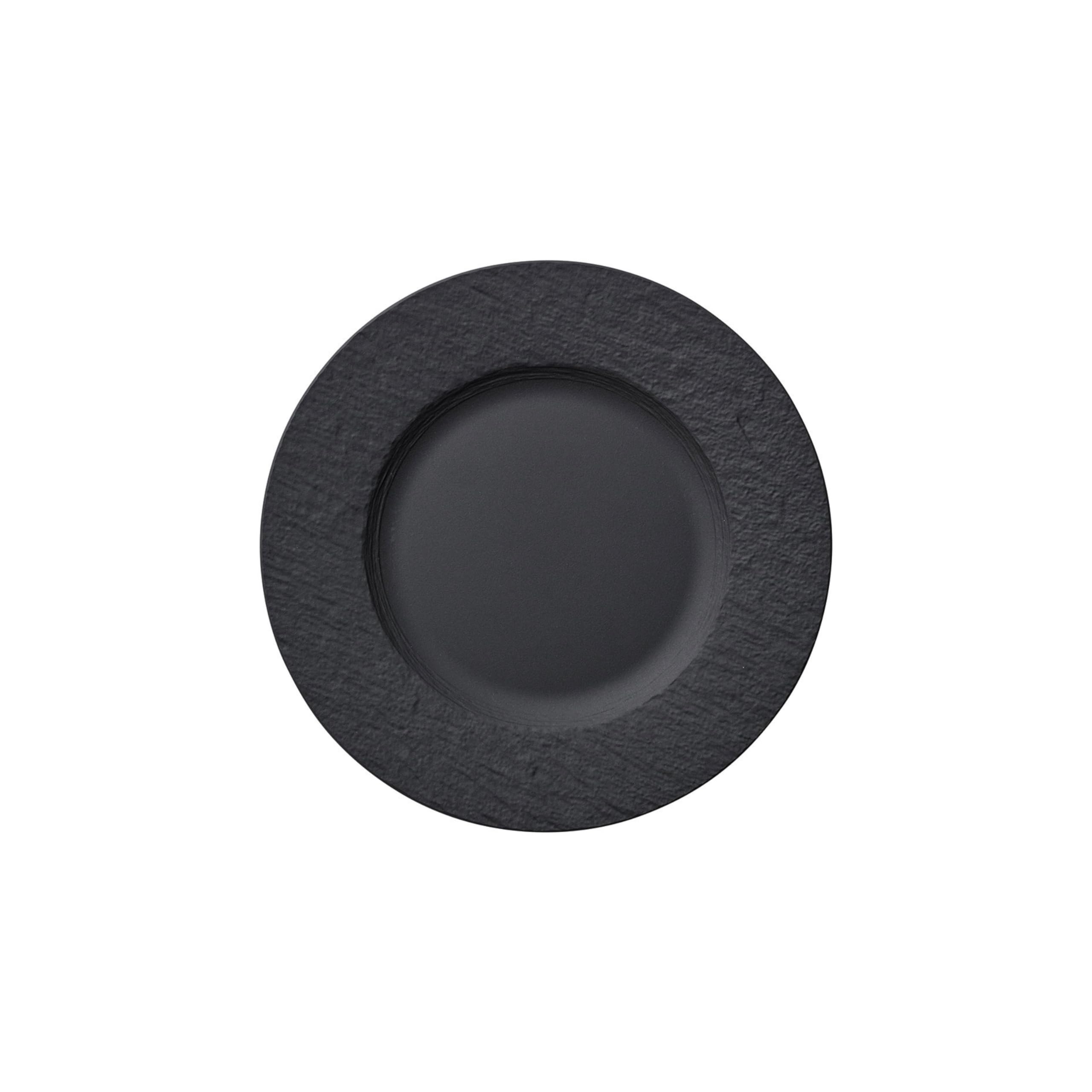 Villeroy & Boch Manufacture Rock Salad Plate, 8.5 in, Premium Porcelain, Black Image
