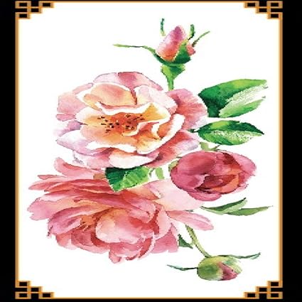 Handaxian Autocollant De Fleur Rose Violet 3pcstattoo Bras
