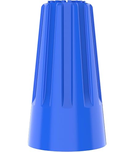 Wire Connector, Twist-On, 22-14 AWG, Blue, Extra Small, 100-Pk