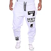 COTTORY Men's Harem Casual Baggy Hiphop Dance Jogger Sweatpants Trousers