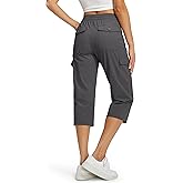 Libin Women's Capri Pants Cargo Capris Travel Hiking Casual Summer Cropped Pants Stretch Quick Dry Water Resistant
