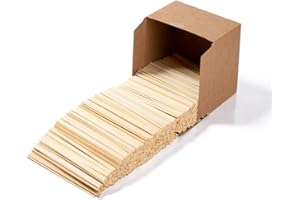 EVYIENEN 1000PCS Bamboo Coffee Stirrers Stir Sticks 7.5inch Biodegradable Natural Bamboo Sticks Disposable Drink Stirrers