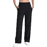 Auriviz Womens Straight Leg Sweatpants Comfy Interior Drawstring Sweat Pants High Waist Casual Track Pants with Pockets