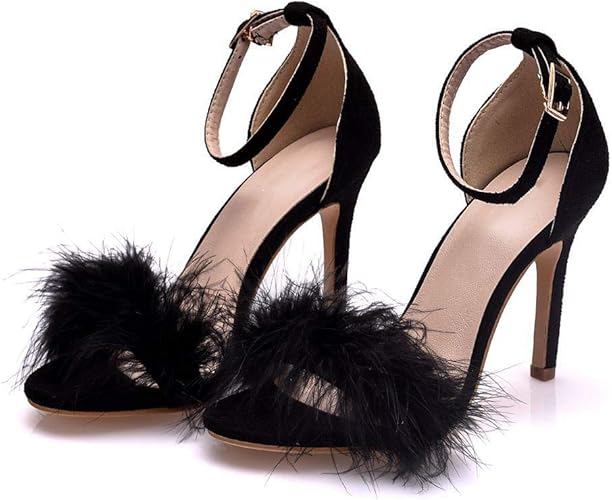 feather wedding shoes